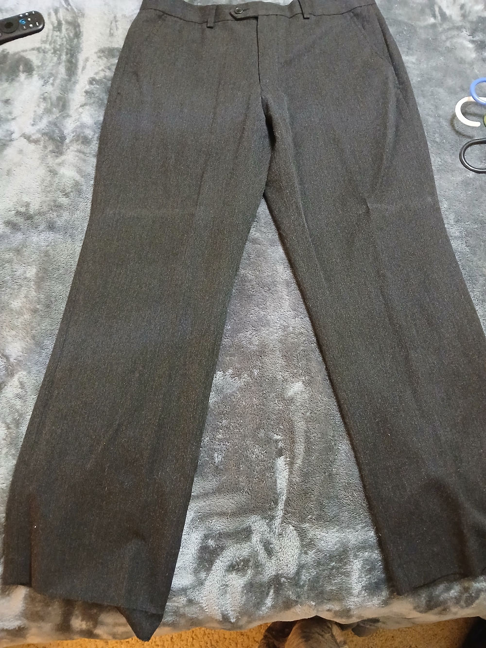 Greg Norman Collection Men's Charcoal Dress Pants - Straight Leg